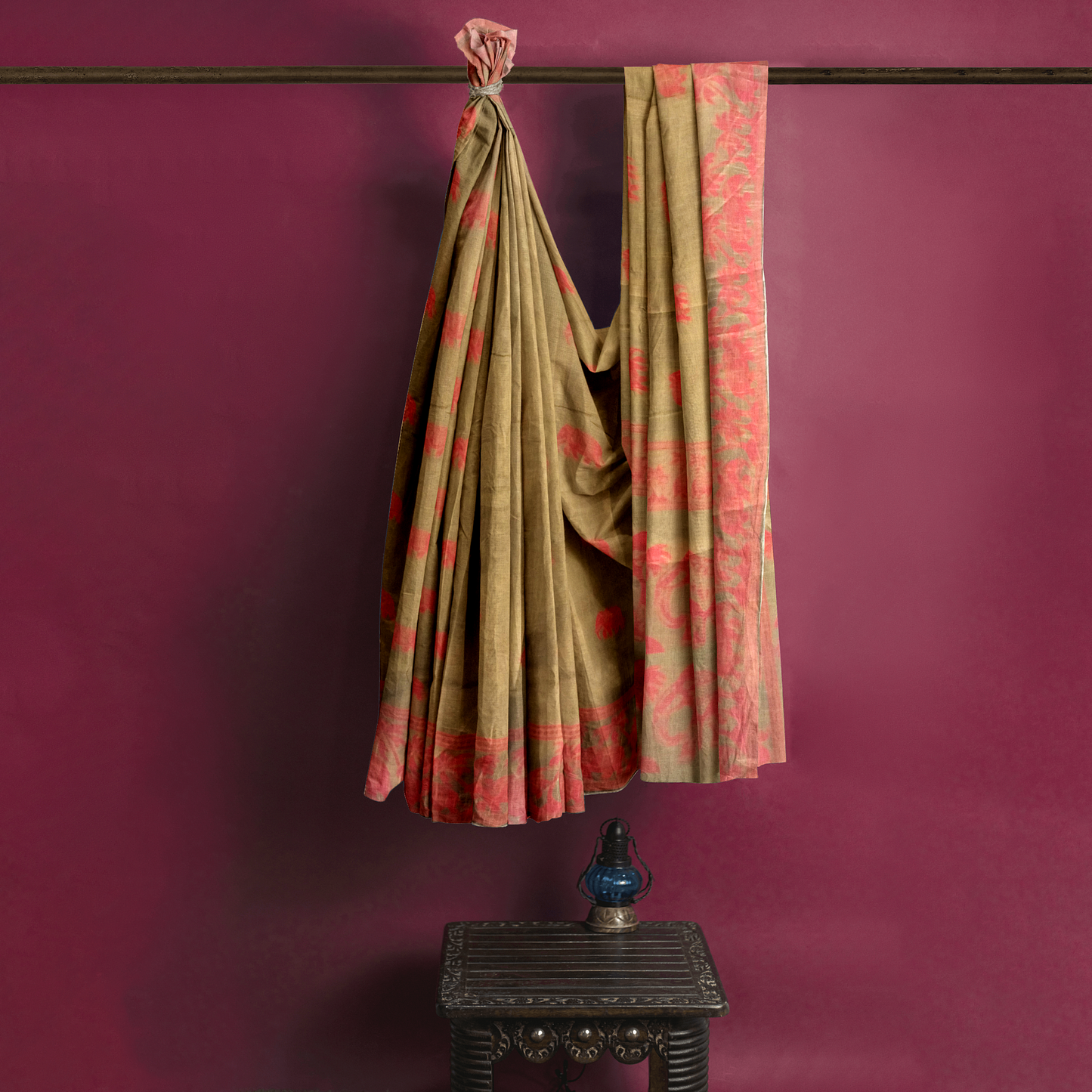 Pure Silk lovely brown colour Saree