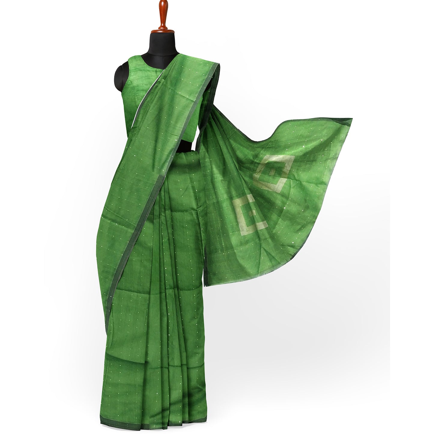 Bridal Kanchipuram Saree Adorned with Zari