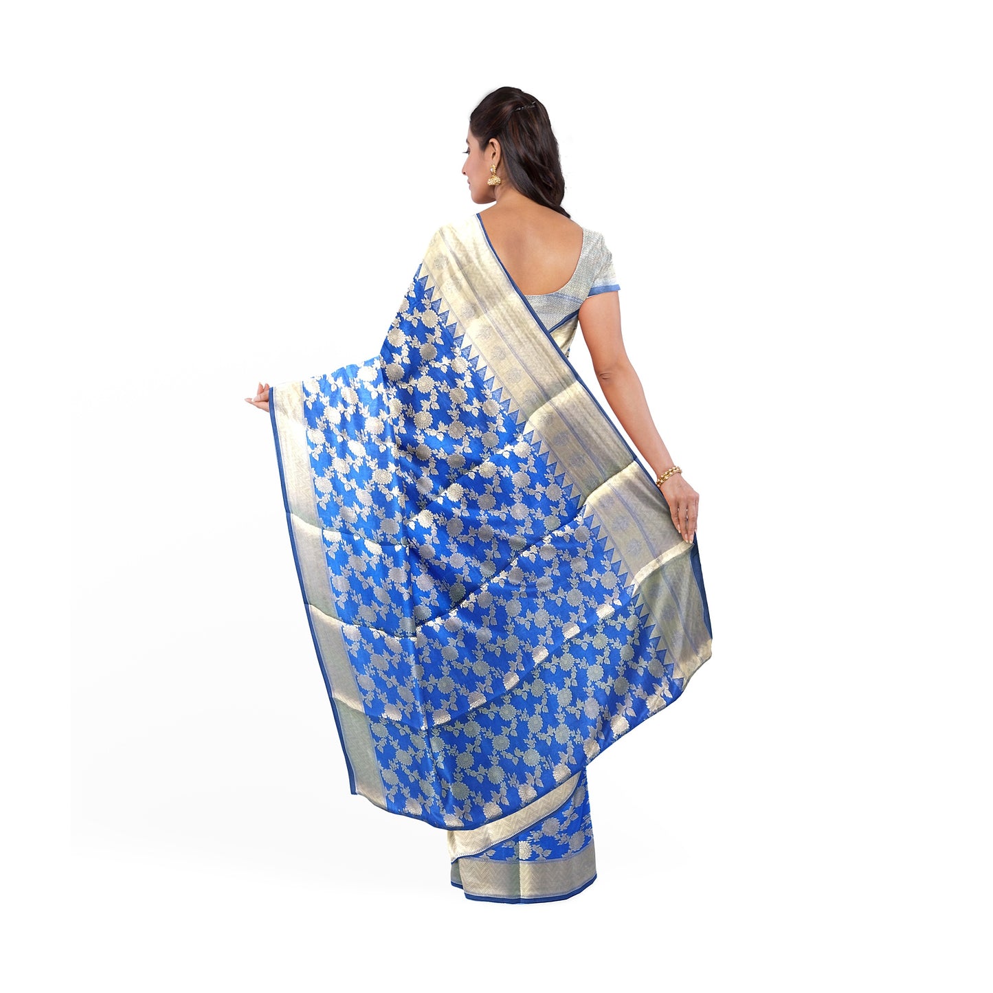Banarasi Handloom Saree with Gold Zari