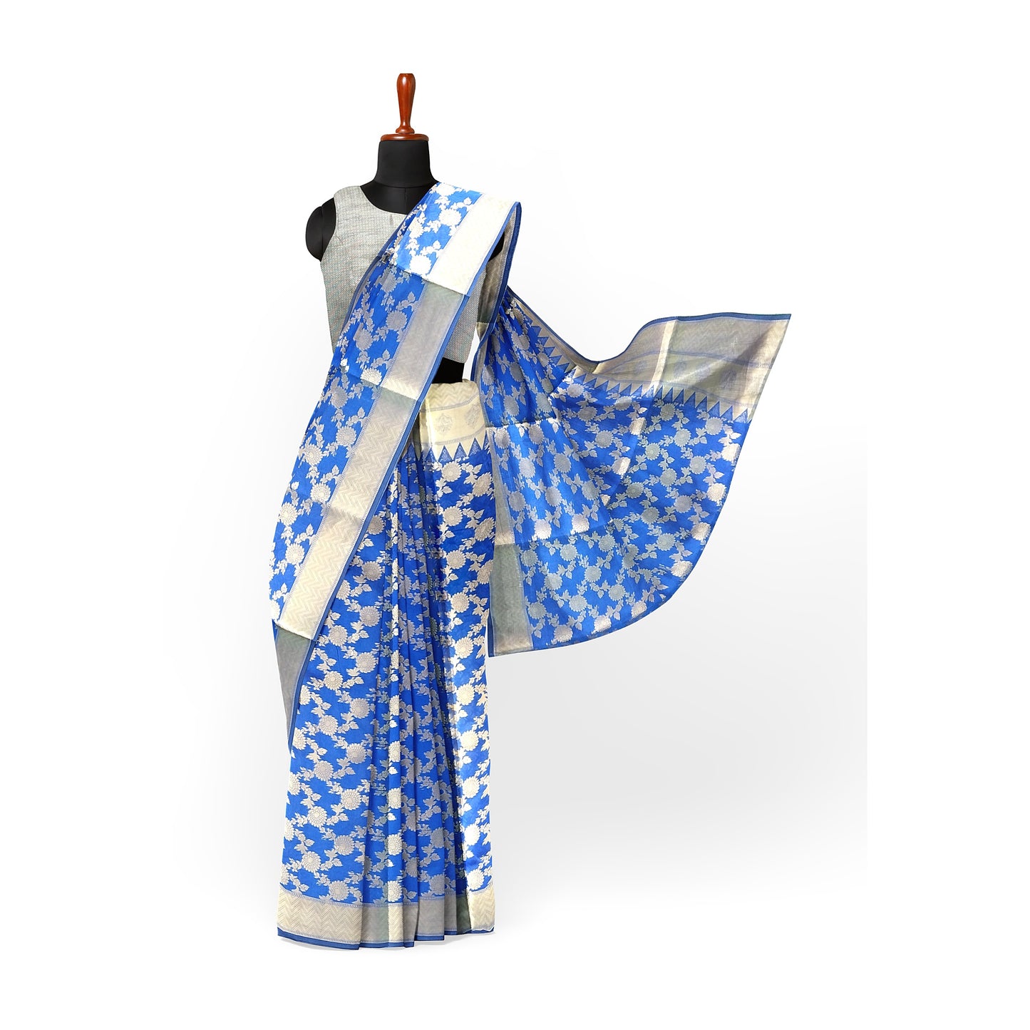 Banarasi Handloom Saree with Gold Zari