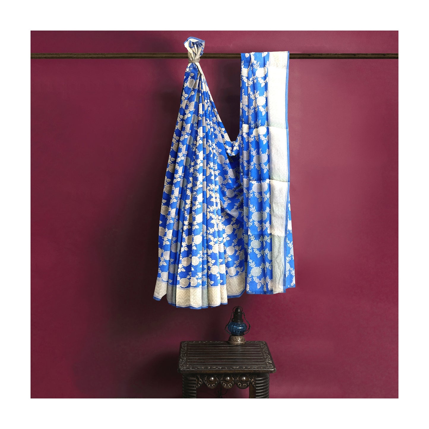 Banarasi Handloom Saree with Gold Zari