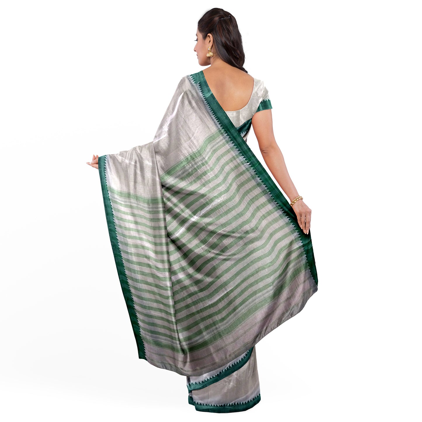 Stunning White Cotton Saree Extremely Soft