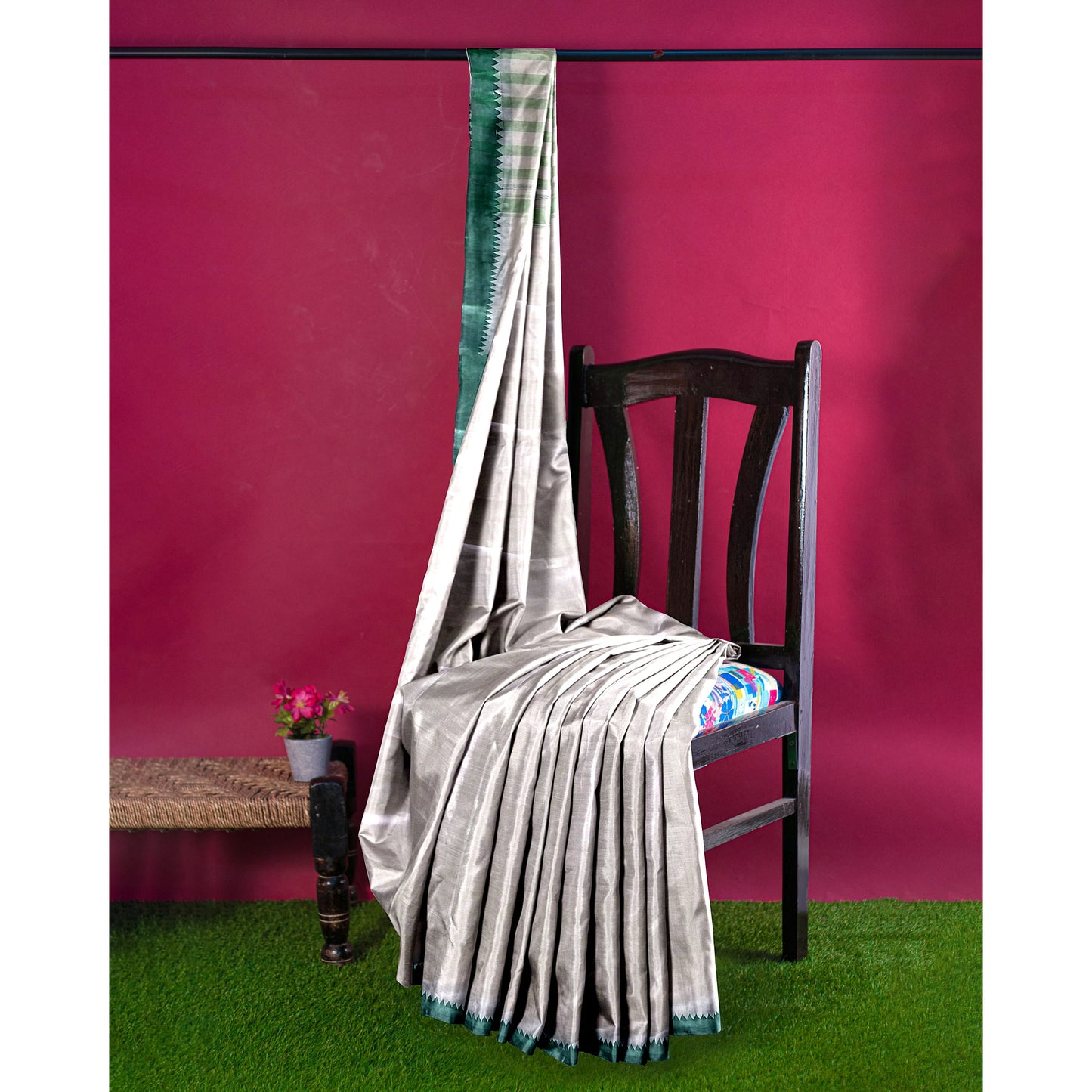 Stunning White Cotton Saree Extremely Soft