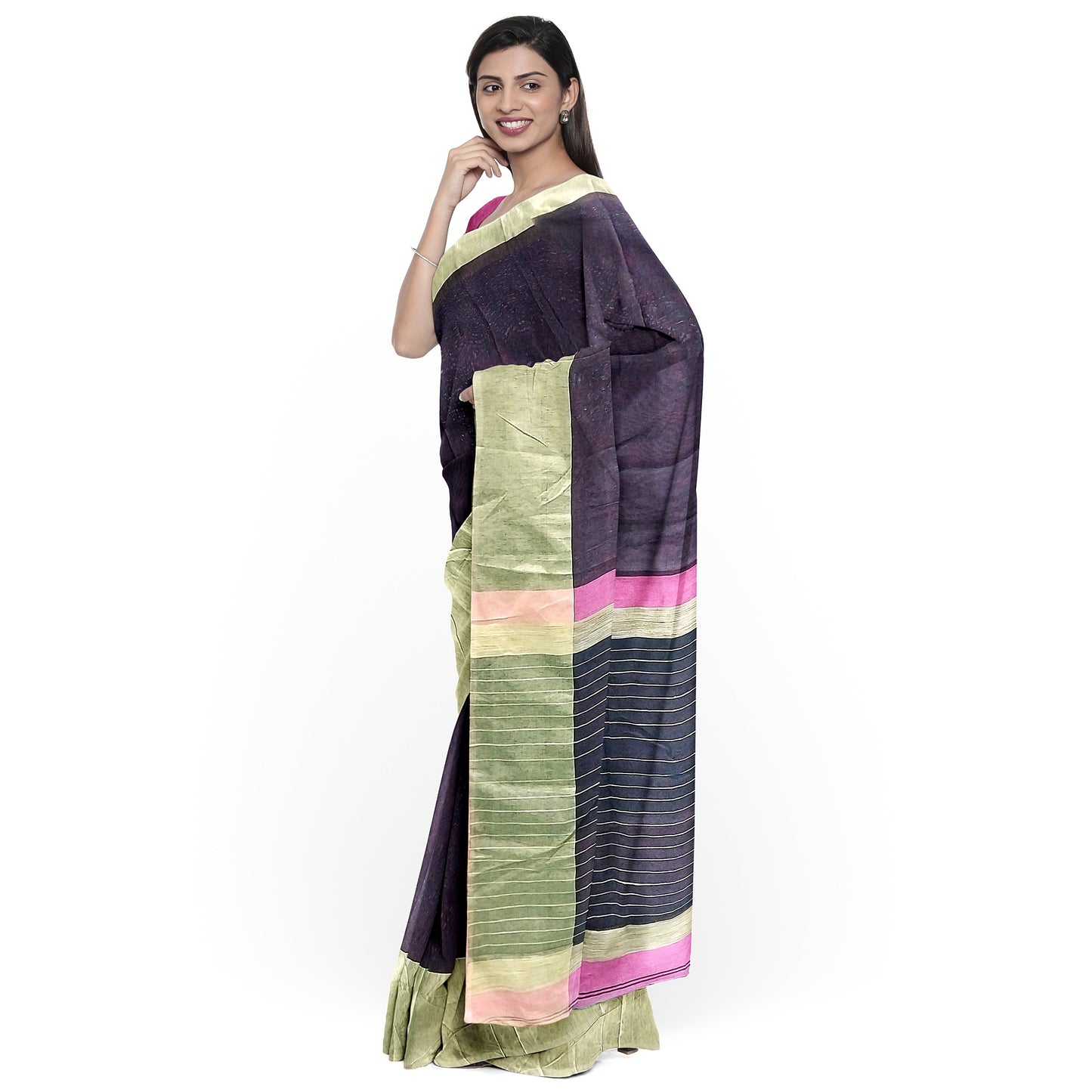 Magnificent Dark Blue Ghicha Saree