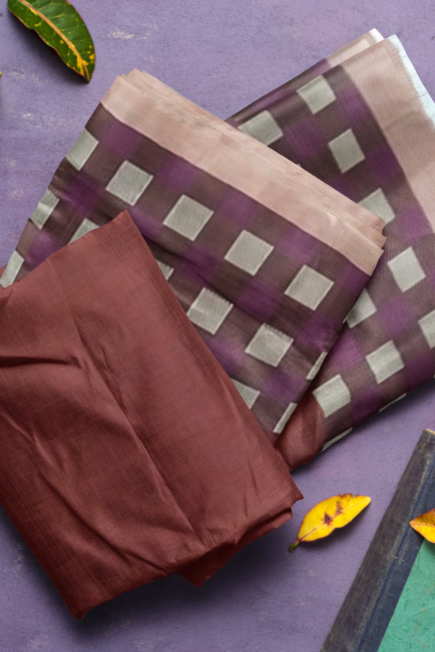 Luxurious Red and Blue colored Cotton Silk Saree