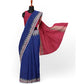 Pleasant Beautiful Blue Kanjeevaram Saree