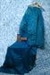 Lustrous Blue Ghicha Silk Saree