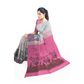 Beautiful White and Pink-tinted Saree