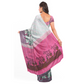 Beautiful White and Pink-tinted Saree