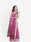 Rani Color Cotton Silk Saree