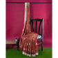 Hand Printed Maroon Cotton Silk Saree