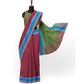 Graceful Red Colored Cotton Silk Saree