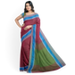 Graceful Red Colored Cotton Silk Saree
