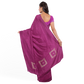 Delicate Purple Cotton Silk Saree with Golden Border