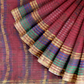 Beautifully Crafted Maroon and Green Color Design Saree