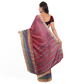 Beautifully Crafted Maroon and Green Color Design Saree
