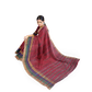 Beautifully Crafted Maroon and Green Color Design Saree