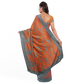 Unique Mustard Color Silk Saree with Animal Prints
