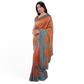 Unique Mustard Color Silk Saree with Animal Prints
