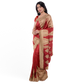 Bold Red Silk Saree with Zari Buy Online