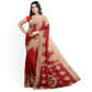 Bold Red Silk Saree with Zari Buy Online