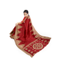 Bold Red Silk Saree with Zari Buy Online