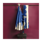 Blue-Colored Saree with Golden Hues