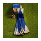 Blue-Colored Saree with Golden Hues