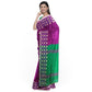 Elegant Rani-colored Cotton Silk Saree