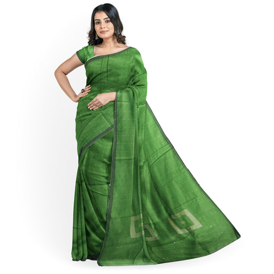 Bridal Kanchipuram Saree Adorned with Zari