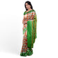 Stunning White and Orange Cotton Saree