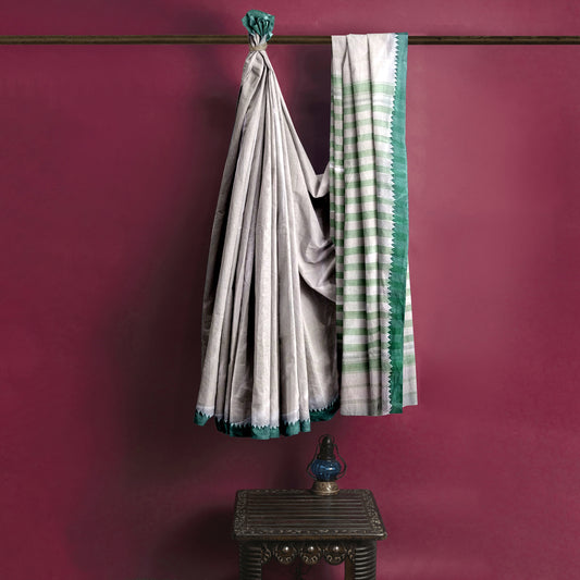 Stunning White Cotton Saree Extremely Soft