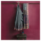 Sambalpuri Hand Woven Grey Saree with Black-Brown Blouse