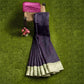 Magnificent Dark Blue Ghicha Saree