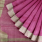 Rani Color Cotton Silk Saree