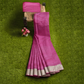 Rani Color Cotton Silk Saree