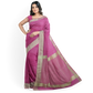 Delicate Purple Cotton Silk Saree with Golden Border