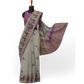 Crème and Pink Color Saree with Classy Horse Print